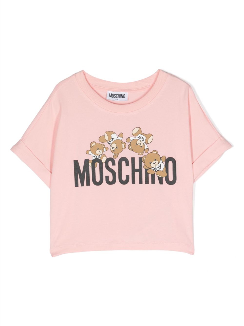 T shirt bambina maniche corte MOSCHINO KID TEEN HDM068LBA00 50209 New Marine Store